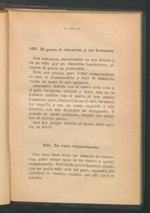 103. El perro, el cimarrón y los huanacos