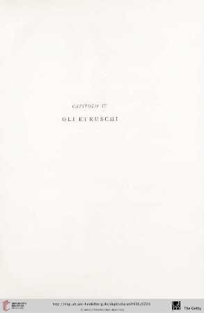 Capitolo IV: Gli Etruschi
