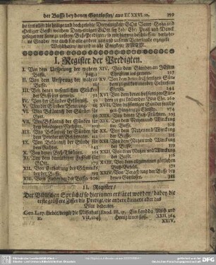 II. Register, Der Biblischen Sprüche, so hierinnen erkläret worden