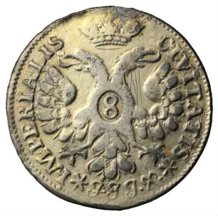 Fundmünze, 8 Schilling, 1730
