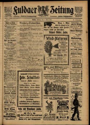 Zweite Ausgabe vom Freitag, den 01. Mai 1903.