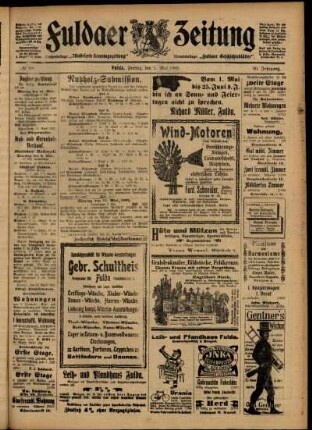 Zweite Ausgabe vom Freitag, den 01. Mai 1903.