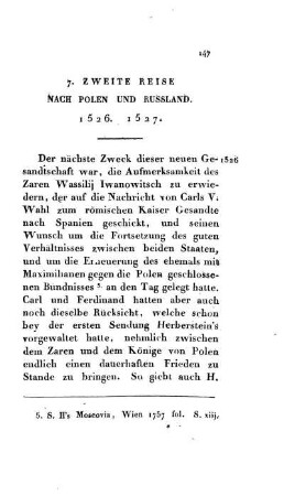 7. Zweite Reise nach Polen und Russland 1526 - 1527