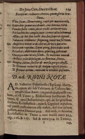 D. A. Rivini Notæ