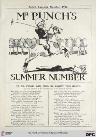 Punch Summer Number 1921