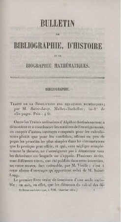 Bulletin de bibliographie, d'histoire et de biographie mathématiques.