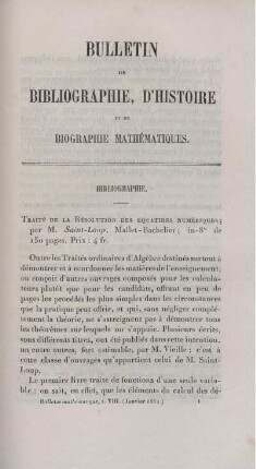 Bulletin de bibliographie, d'histoire et de biographie mathématiques.