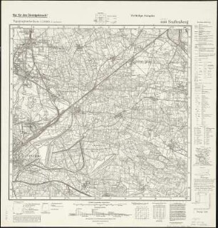 Meßtischblatt 4450 : Senftenberg, 1943 Senftenberg : Senftenberg. - Aufn. 1902, hrsg. 1904, bericht. 1935. - 1:25000. - [Berlin]: Reichsamt für Landesaufnahme, 1943. - 1 Kt.