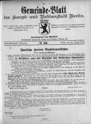1914,35: No. 35, 30. August 1914
