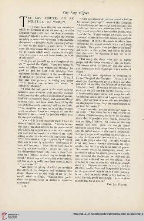The lay figure: on an injustice to women
