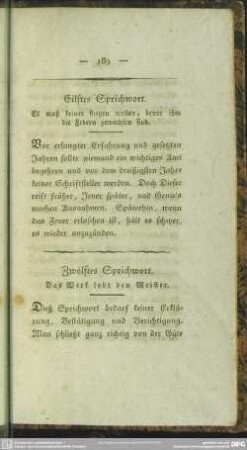 Eilftes Sprichwort. Es muß keiner fliegen wollen, bevor ihm die Federn gewachsen sind