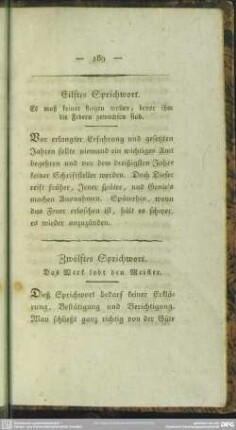 Eilftes Sprichwort. Es muß keiner fliegen wollen, bevor ihm die Federn gewachsen sind