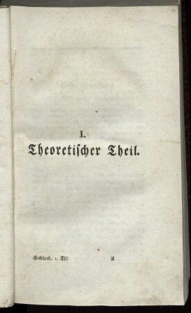 I. Theoretischer Theil.
