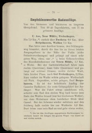 Empfehlenswerte Radausflüge