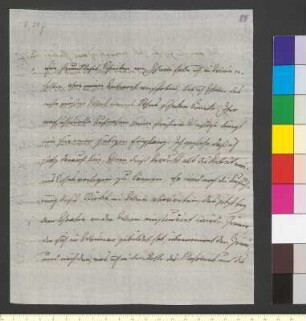 Brief von Körner, Christian Gottfried an Goethe, Johann Wolfgang von