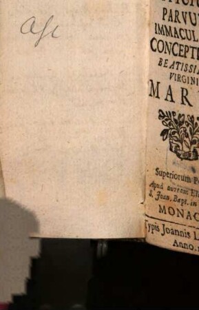 Officium Parvum Immaculatæ Conceptionis Beatissmiæ Virginis Mariæ