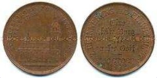Medaille auf die Einweihung der renovierten Schlosskirche in Wittenberg