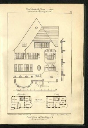 Landhaus in Freiburg i. B., Details zu Tafel 45.