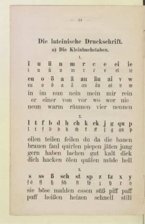 II. Die lateinische Druckschrift
