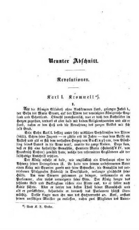 Neunter Abschnitt. Revolutionen