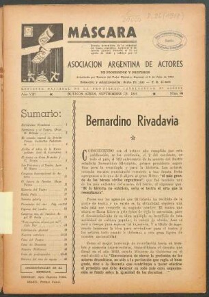 Bernardino Rivadavia