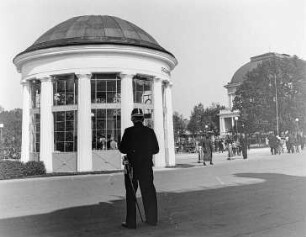 Kurpark Franzensbad : Franzensbad (Frantiskovy Lazne/Tschechische Republik). Pavillon der Franzensquelle