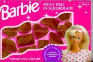 Schokoladenschachtel "Barbie Meine Welt in Schokolade"