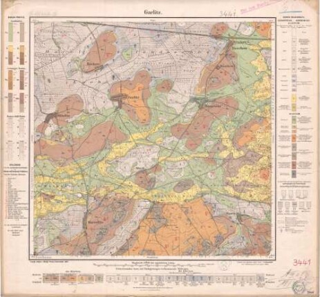 [Neue Nr. 3441]: Garlitz : geologische Karte
