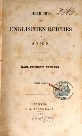 Geschichte des englischen Reiches in Asien, 1