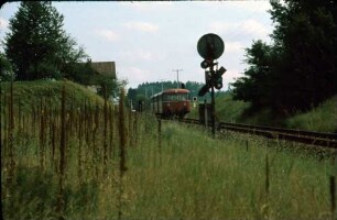 Aulendorf Schienenbus 798 624 Einfahrvorsignal BÜ-Blinklicht