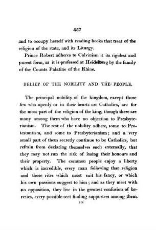 Belief of the Nobility and the people