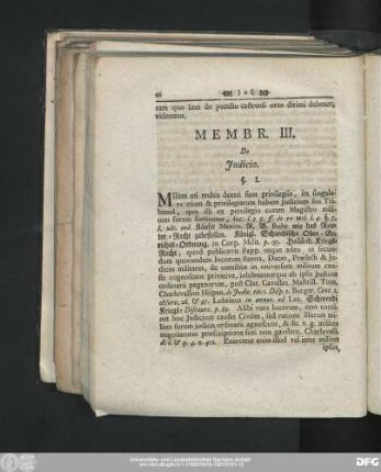 Membr. III. De Iudico.