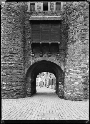 Maastricht, Niederlande. Stadttor Helpoort