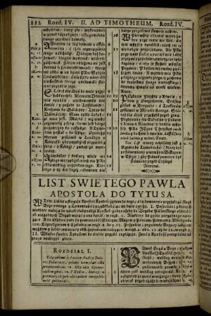 List Swietego Páwlá Apostola Do Tytusá