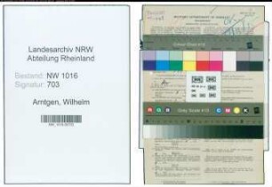 Entnazifizierung Wilhelm Arntgen , geb. 02.08.1898 (Angestellter)