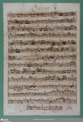 Clarino 1 : Schreiber: Bach, Johann Sebastian