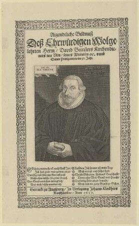 Bildnis des David Becceler