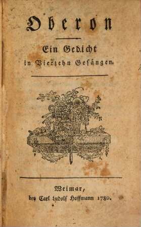 Oberon : Ein Gedicht in Vierzehn Gesängen