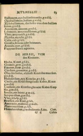 De Herbis ...