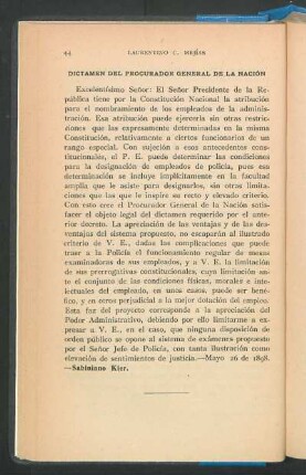 Dictamen del procurador general de la nación