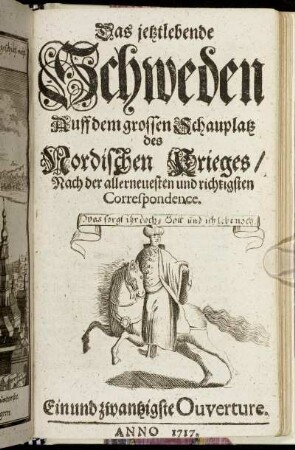 Ein und zwantzigste Ouverture. Anno 1717.