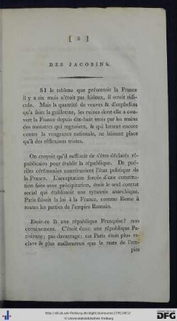 Des Jacobins.