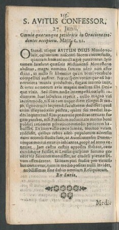 S. Avitus Confessor.