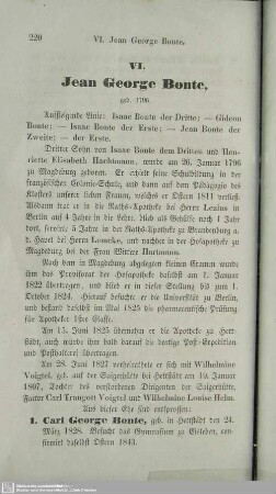 VI. Jean George Bonte, geb. 1796
