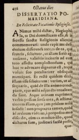 456-467, Animus mihi dictat, Hagiophila, te Dei ...