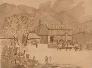 Gärtner, Friedrich von; Landschaftsstudie - Studie