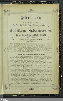 Zwecke des Sächsischen Fischereivereines