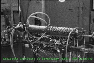 Versuchsstand zur Wärmeleitfähigkeit von Schüttungen des Instituts für Nukleare Entsorgungstechnik (INR)