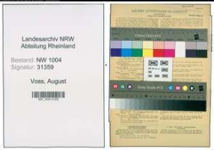 Entnazifizierung August Voss , geb. 10.02.1885 (Kaufmann)