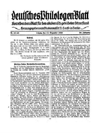47/48: Heft 47/48